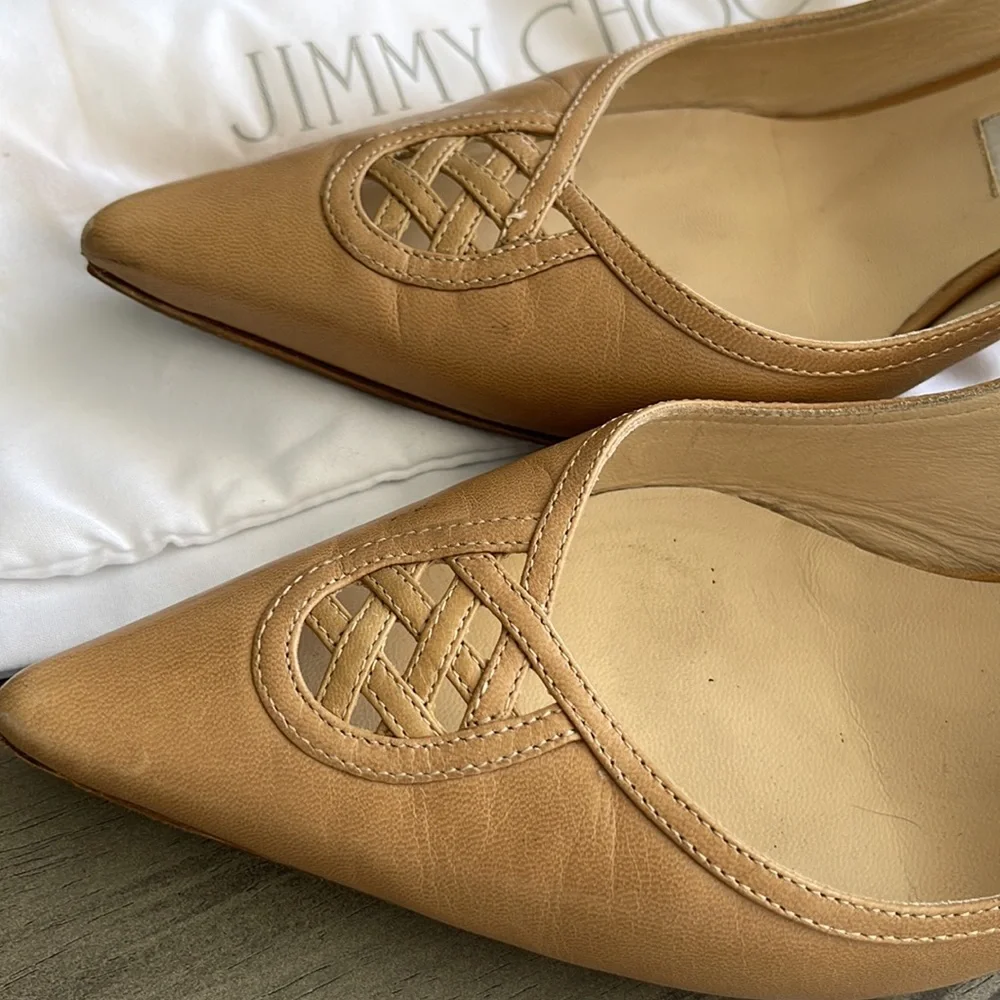 Jimmy Choo Tan Heels - Picture 3 of 9